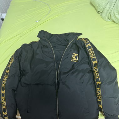 Karl Kani Jacke Schwarz Gold 