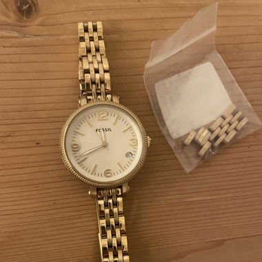 Uhr Fossil goldig