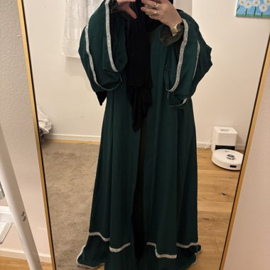 Green Abaya for special occasions