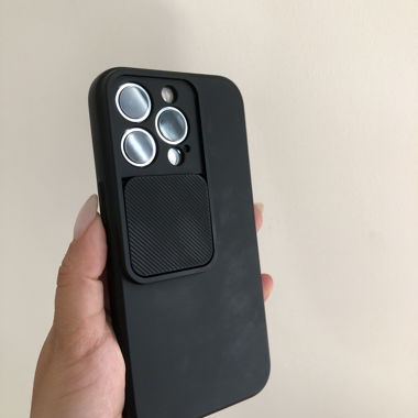 Housse de protection caméra iPhone 13 Pro noire