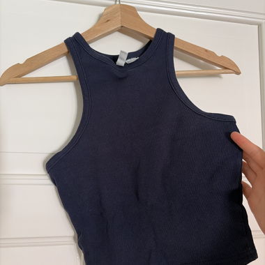 Dark Blue Racerback Tank Top