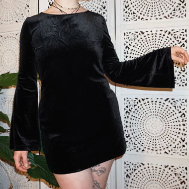 black fairy dress