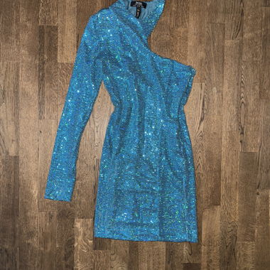 Turquoise Sequin Dress