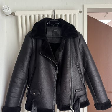 Bikerjacke schwarz 