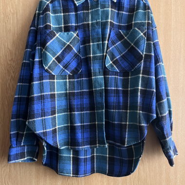 Camicia a quadri blu