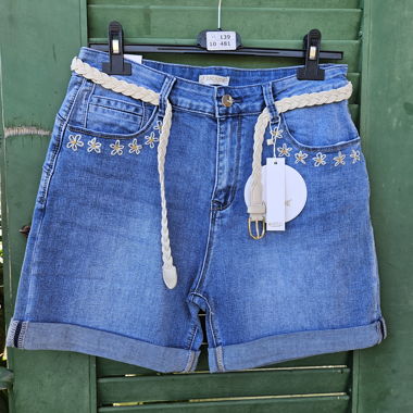 ZAC & ZOE Jeansshorts XL/42 mit Gürtel
