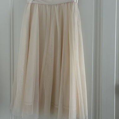 Gonna in tulle beige taglia 40