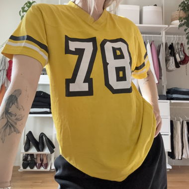 Tee-shirt en jersey jaune 78