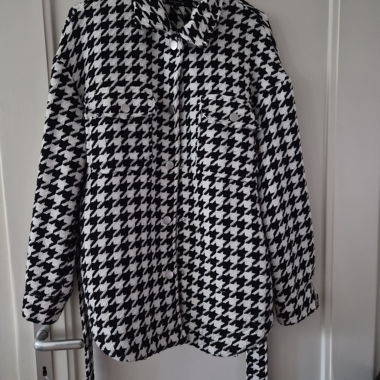 Cappotto con motivo pied-de-poule ONLY