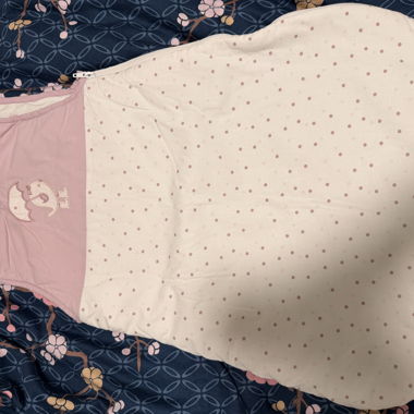 Baby-Schlafsack rosa gepunktet