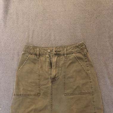 Mini jupe en jeans khaki 