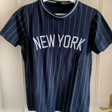 T-shirt New York blu/bianco