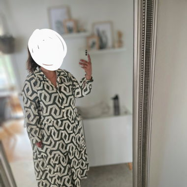 Kleid lang olivegrün