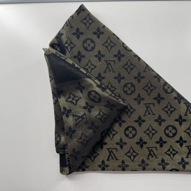 Louis Vuitton Schal, Monogram Shine, Gold/Schwarz