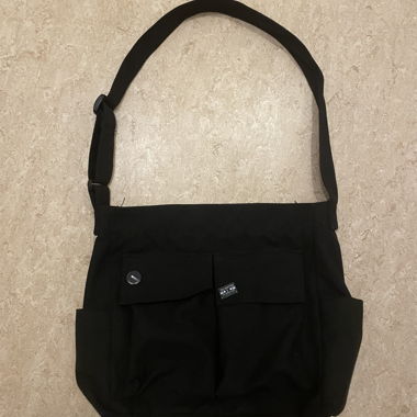 Stoff Handtasche schwarz