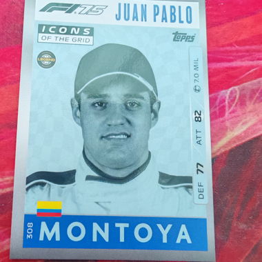 Carta F1 di Juan Pablo Montoya