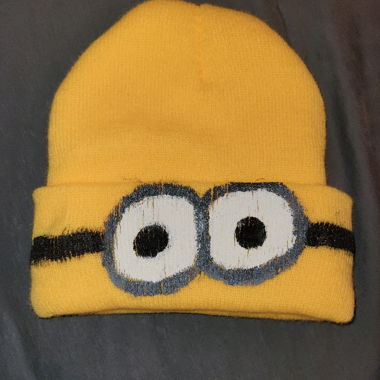 Cuffia dipinta con Minion
