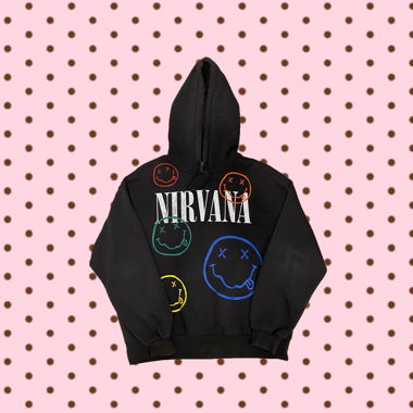 Nirvana-Grafik-Hoodie
