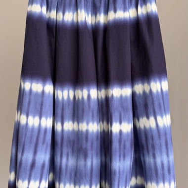 Gonna estiva tie-dye blu Taglia S/34 100% cotone