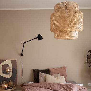 SINNERLIG Pendant light, bamboo/handcrafted, 50 cm