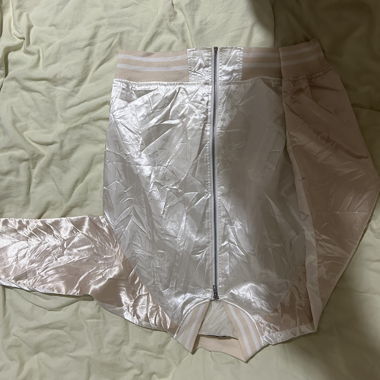 Browny satin bomber jacket