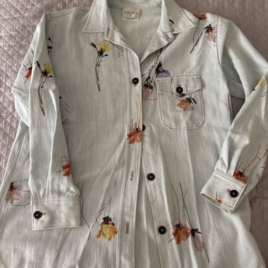 Bluse/ Blazer mit Blumen Forte Forte