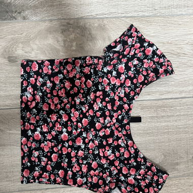 Crop top fleuri - taille XS