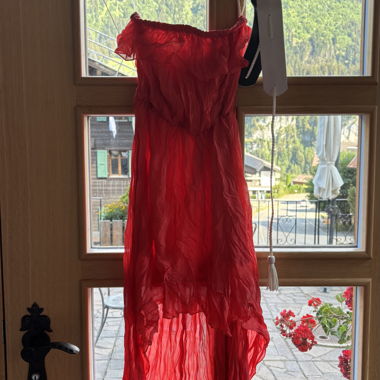 Leichte rote Bustier-Robe