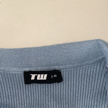 Blauer Crop top