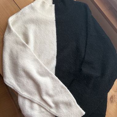 Pull tricot bicolore H&M S