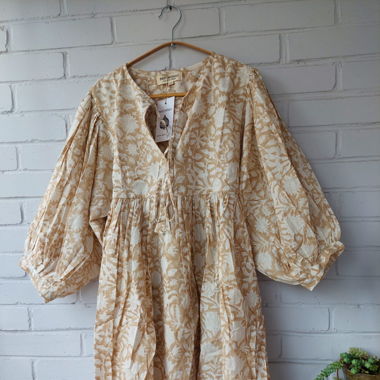 Midi dress – Hand Block Printed Dress (S/M & L/XL)