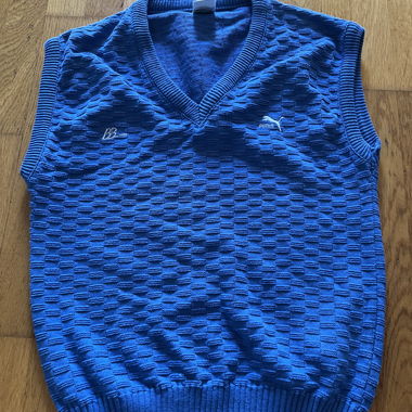 Gilet tricoté Puma bleu