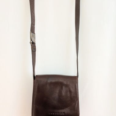 ZAHARIAS Ledertasche Umhängetasche braun
