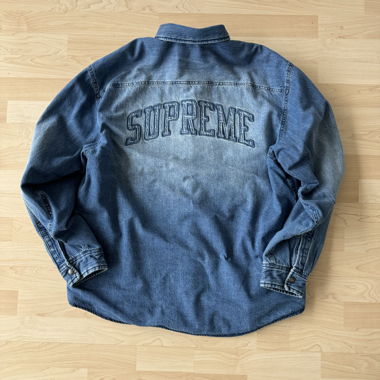 Supreme Shearling Denim Hemd/Jacke
