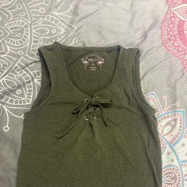 Grünes crop top