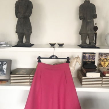 Gucci Rock in Fuchsia-Rosa aus Seide und Wolle S