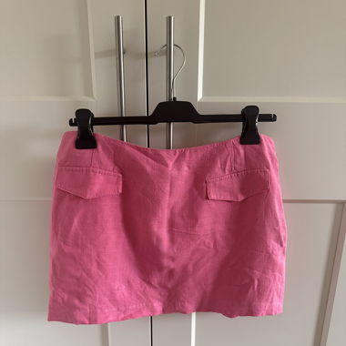 Pink mini skirt