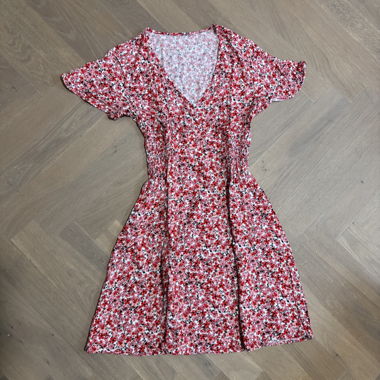 Floral Dress with V-Neck