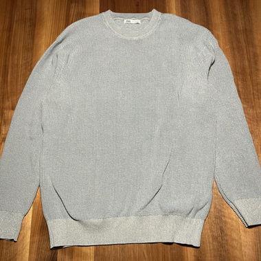 Zara Strickpullover Blau Grösse M