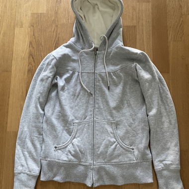 Y2K-Grau-Zip-Up-Hoodie, Marke North Route