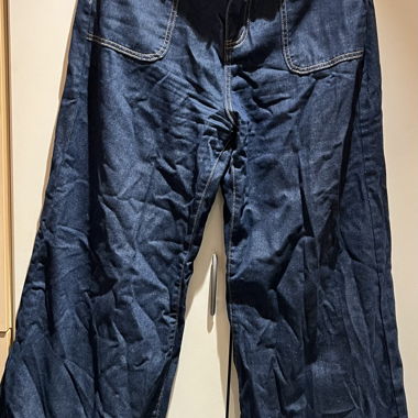 Jeans a gamba larga