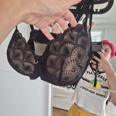 Reggiseno Nero in Pizzo