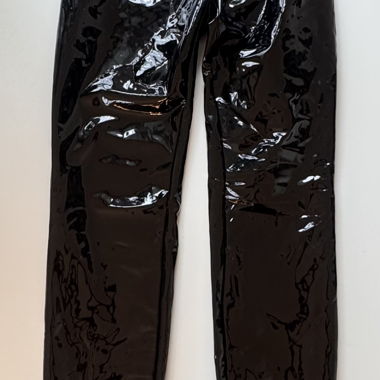 Black Vinyl Pants