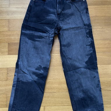 Jeans noirs à coupe droite