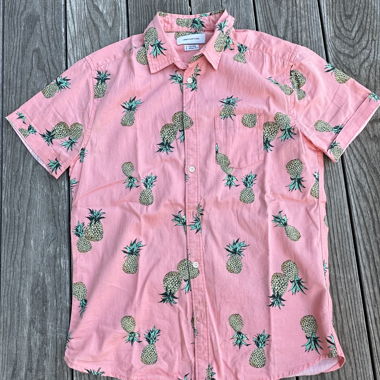 Chemise hawaïenne rose