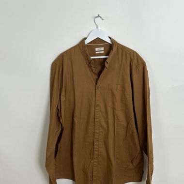 Camicia con bottoni marrone Esprit