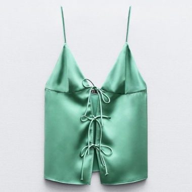 Zara green top