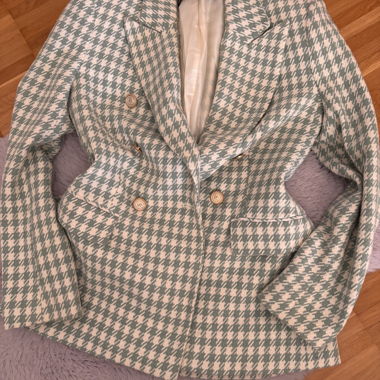 Zara houndstooth blazer