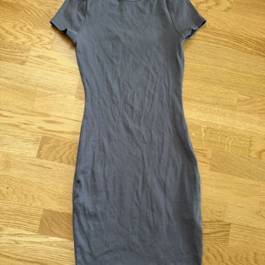 Grey Ribbed Dress