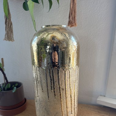 Boltze Home Vase Sjella 40 cm, gold matt